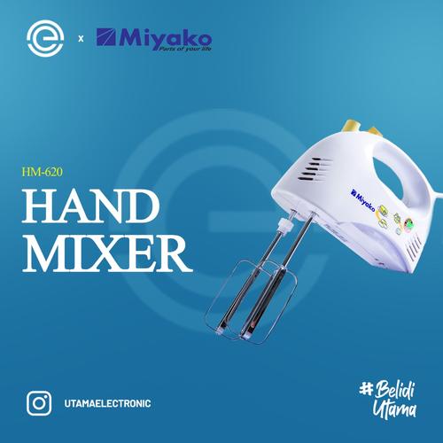 Foto Produk MIYAKO Hand Mixer HM-620 - Putih dari UTAMA_ELECTRONIC