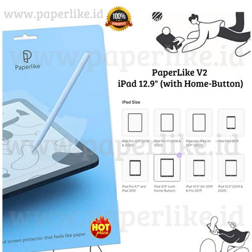 Jual Ready!! PaperLike Ipad Pro with Home Button (100
