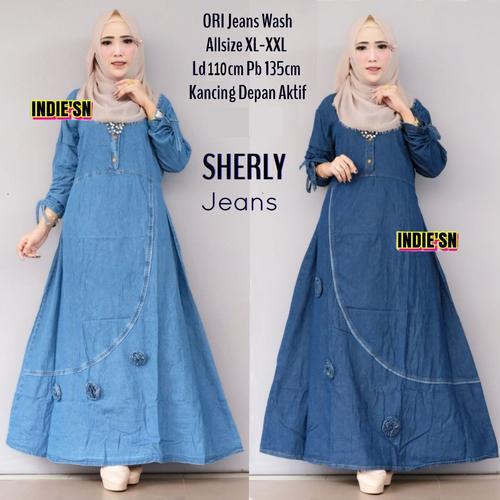 Maxi Dress Jeans Levis Murah 