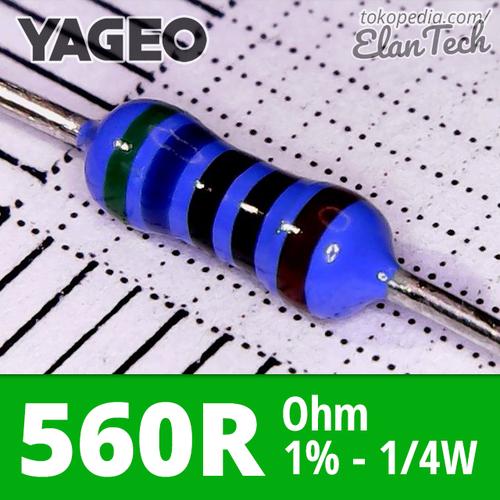 POPESQ® 100 Pz. X Resistore 560 Ohm (560R) 0.6W (Utilizzabile Anche