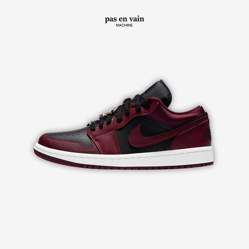 Jual Air Jordan 1 Low Black Maroon 100 