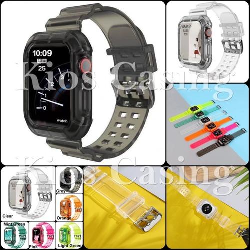 Jual Apple Watch 44MM 44 MM - Strap Case Tali Jam iWatch Silikon Band TR -  Harga 1 Buah, Clear - Kota Tangerang - kioscasing | Tokopedia