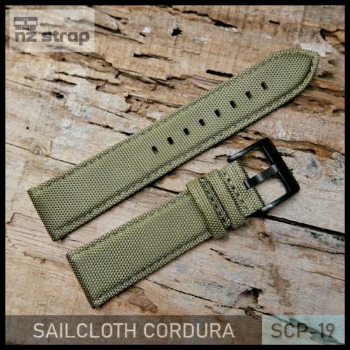 Jual Quick Release Sailcloth Cordura Leather Strap Smartwatch - Army Green  - 22mm - Kab. Tangerang - nzstrap | Tokopedia