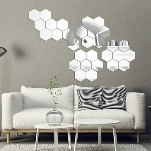 Jual Guninco Cermin Hexagonal Hiasan Dinding Cermin Kaca Hexagonal Kota Bekasi Unik Dekor Tokopedia