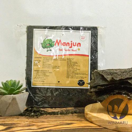 Foto Produk Sushi Nori Manjun Seaweed Rumput Laut 50 sheets/lembar dari winmaru