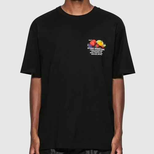 Jual Stussy Fresh Fruit T-Shirt - Black 