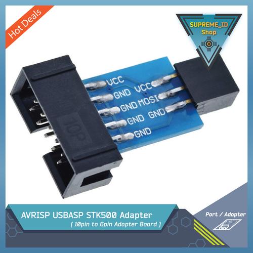 1 Pz Scheda Adattatore Da 10 Pin A 6 Pin Per AVRISP KII USBASP STK500 - Foto 9