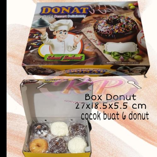 Foto Produk Box Dus Donat ukuran 27x18,5x5,5 cm dari Toko Kencana Plastik