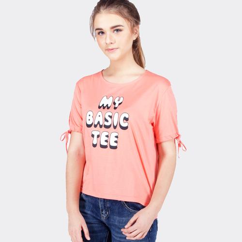 Promo Kaos Lengan Pendek / Zivity Peach 