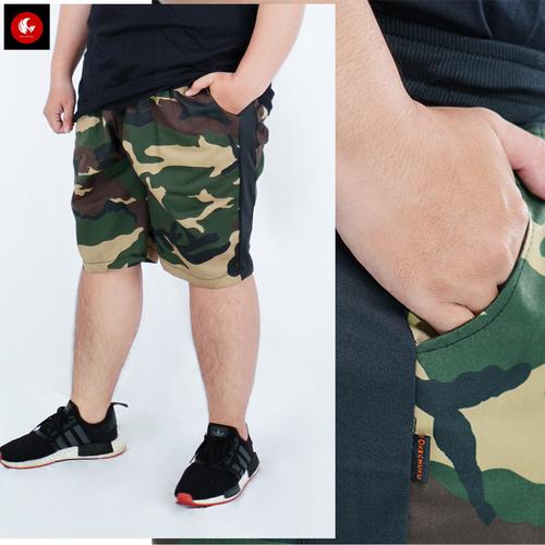Foto Produk Okechuku ECO Celana Pendek JUMBO Motif Army Fashion BIG SIZE Pria dari Okechuku