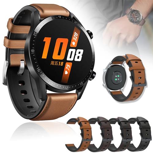 Foto Produk TALI STRAP JAM LEATHER RUBBER HUAWEI GT 2 SMART WATCH 22 MM 46 MM dari Jktmanshop