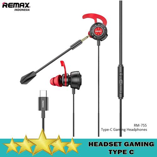 REMAX RM-755 TYPE C EARPHONE GAMING 