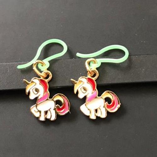 Foto Produk Anting Anak Unicorn with Long hair horn and Tail Mini kait plastik kid dari Rita Handycraft