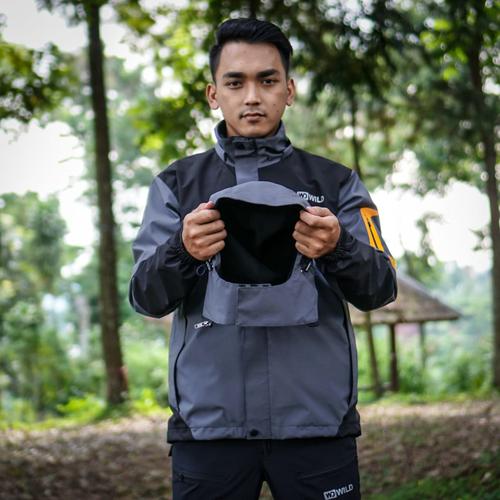 Foto Produk JAKET GUNUNG WATERPROOF EDELWEIS GREY - Abu-abu, M dari Pasar Pendaki