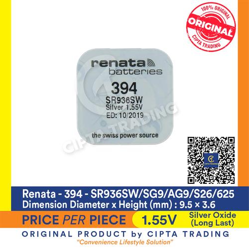 Foto Produk Button Cell - Renata - 394 (SR936SW) dari Cipta Trading