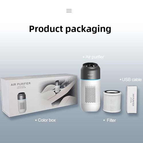 Foto Produk Portable Car Air Purifier dengan HEPA Filter - Menyaring Udara Kotor! - 1 set dari hobbygaming
