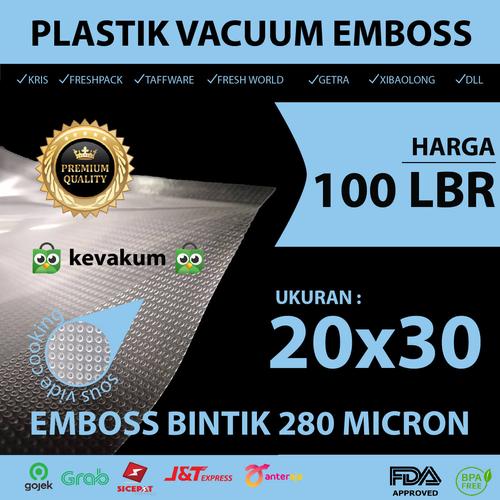 Foto Produk Plastik Vacum Emboss 20x30 Plastic Bag Vacuum Sealer Emboss dari KEVAKUM - Kemasan Vakum
