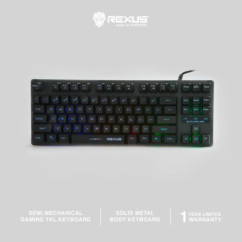 Gambar Rexus Keyboard Gaming Fortress K9TKL - Hitam dari Rexus Official Store Jakarta Pusat Tokopedia