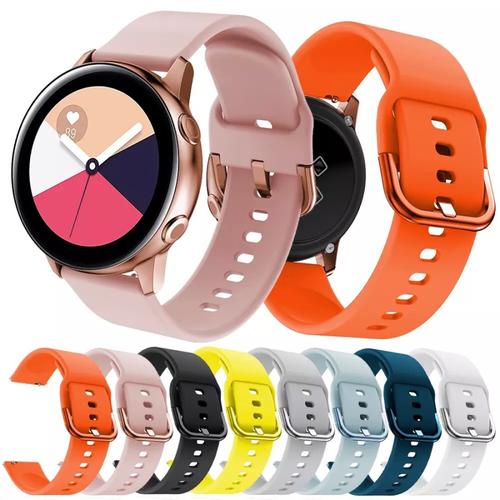 Jual Samsung Galaxy Active Watch 1 / 2 40mm 44mm Silicone Sport Strap Tali  - 44mm, Pink Sand - Kota Tangerang - Pro Glass | Tokopedia
