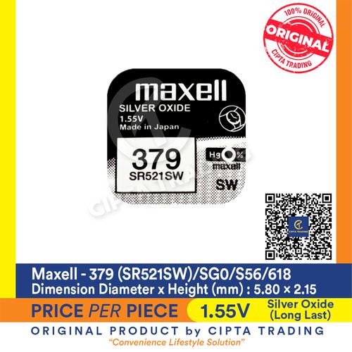 Foto Produk Button Cell - Maxell - 379 (SR521SW) dari Cipta Trading