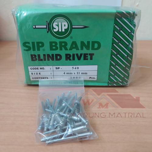 Paku Riffet Jual Paku Rivet SIP BRAND 4mm x 11mm - Paku Rivet - Paku Rivet 4mm ...