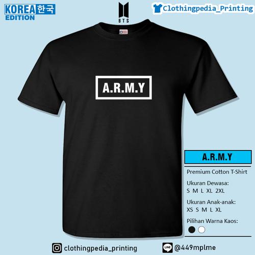 Jual Kaos Baju Army Bts Fandom Bangtan Adorable Representative Mc For Youth Hitam S Kota Malang Clothingpedia Printing Tokopedia