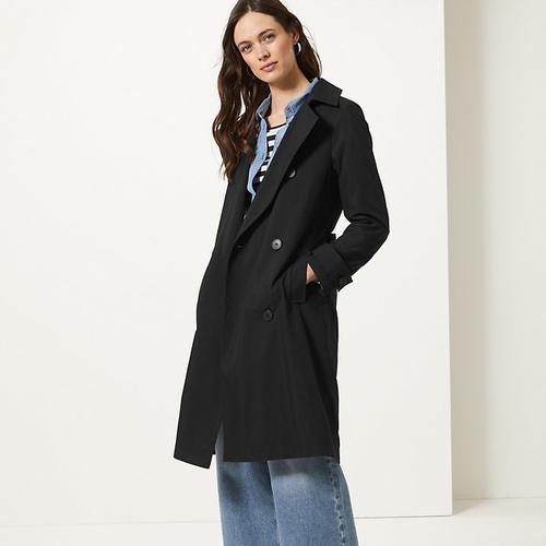Jual coat M\u0026S mark and spencer hitam 