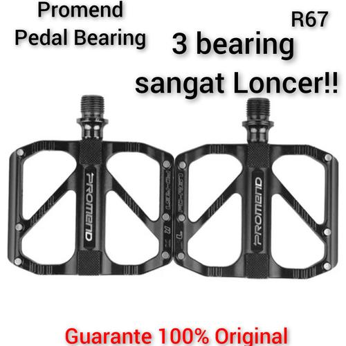 Foto Produk Promend pedal bearing R67 Pedals sepeda lipat mtb bicycle road bike - Hitam dari Casing kunci