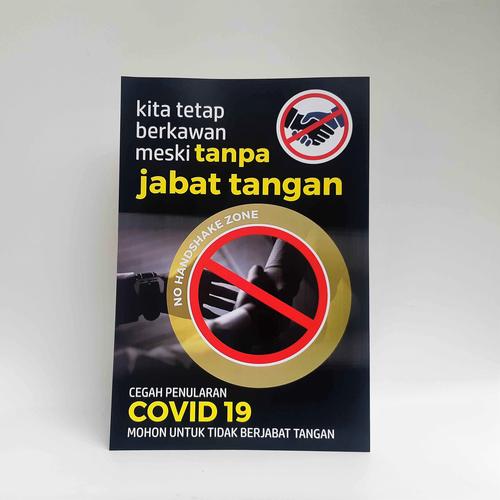 Foto Produk Poster Larangan Jabat Tangan - New Normal dari Syafana