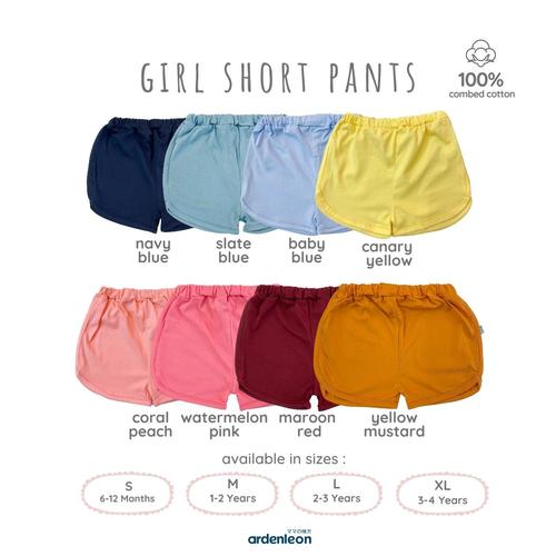 Foto Produk ARDENLEON Girl Short ZG.SHORT.01 - Canary Yellow, S dari ARDENLEON