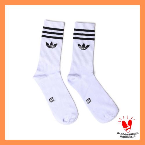 Gambar Kaos Kaki Panjang Pria Motif Adidas Putih Polos Kaos Kaki Casual Socks dari Winner Official Shop undefined Tokopedia