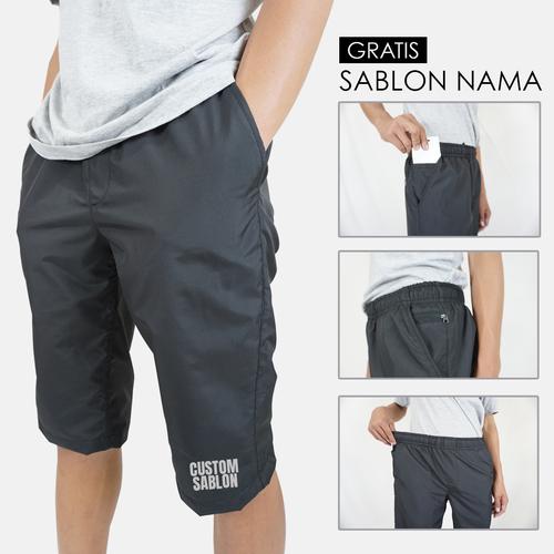 Gambar GRATIS SABLON NAMA - CELANA QUICK DRY CARLOS - SIMPLE - NYAMAN - ELEGA - Hitam, S dari Rumah Komunitas Official undefined Tokopedia