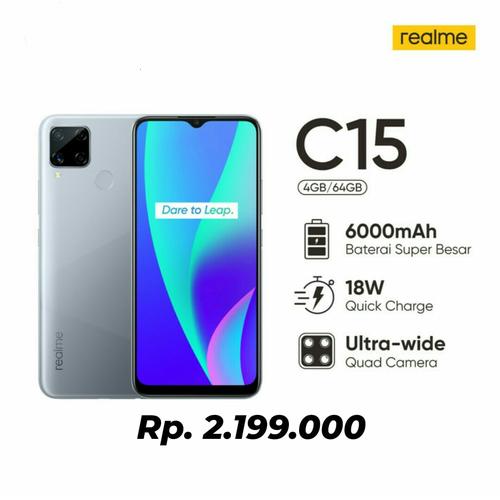 Jual Realme C15 Ram 4 64gb Bisa Kredit Hingga 12 Bulan Seagull Silver Kab Pasuruan Shogy Shop 