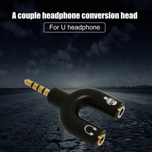 Shape Komputer Jual Splitter Spliter Audio U Shape Komputer Laptop Hp Headphone ...