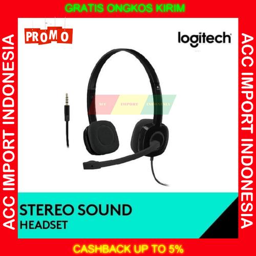 Jual Headphone Headset Logitech Stereo 