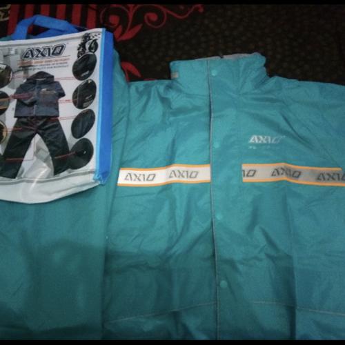Foto Produk Jas hujan Axio Tosca Hijau stabilo Orange XXXL - 3XL TOSCA dari Kitaro MotorShop