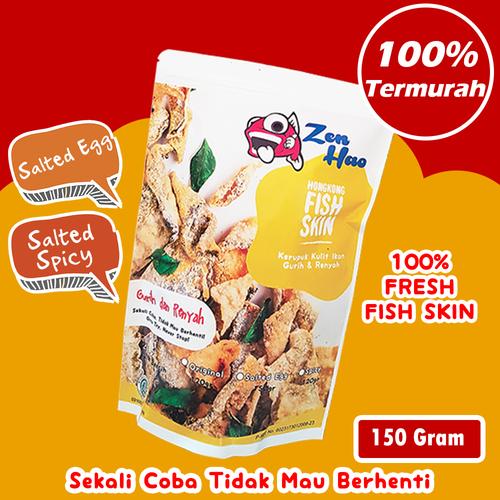 Gambar ZENHAO FISH SKIN SALTED EGG - Salted Spicy dari Mago tv shopping Jakarta Utara Tokopedia