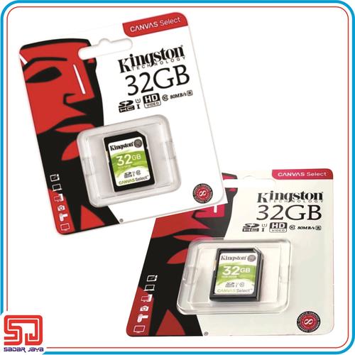 Foto Produk Kingston Canvas Select SD Card 32GB Kartu Memori Kamera Poin & Shoot dari Sadar Jaya Mandiri