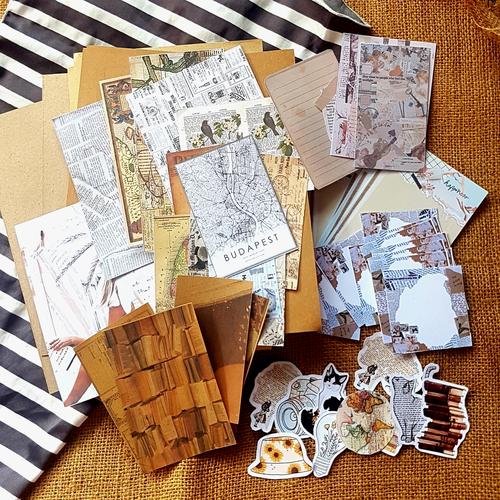 Foto Produk Jurnal Kit Journal Edisi Vintage "YFK_Klips" Scrapbook/Stiker/Memo dari My YFK_Klips