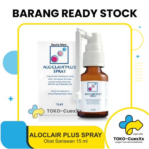 Foto Produk Aloclair Spray 15ml Obat Spray Sariawan Alami dari TOKO-CuexXx