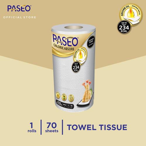 Foto Produk Paseo Calorie Absorbs Cooking Towel Roll White Emboss 70 Sheets 1 Roll dari Paseo Tissue Official