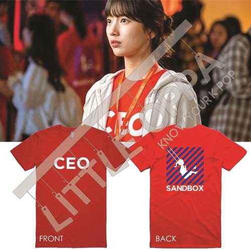 Foto Produk BAJU KAOS KPOP START UP SUZY SANDBOX CEO T-SHIRT - CEO (MERAH), S dari Little Oppa