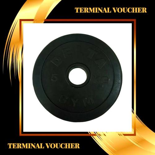 Foto Produk plate rubbered delta gym 5kg (bisa untuk stick kettler) dari terminal voucher