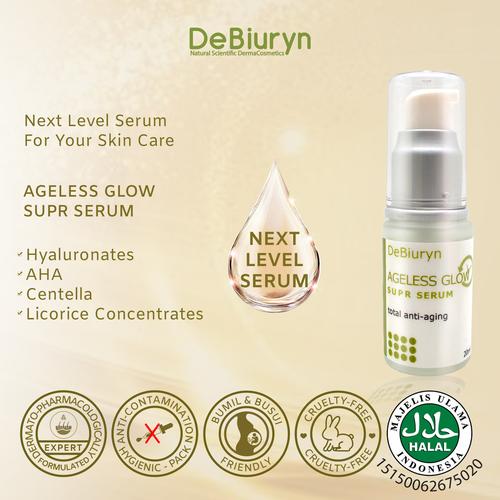 Foto Produk DeBiuryn Ageless Glow SUPER SERUM 20ml - Anti Aging Glowing dari Debiuryn Dermacosmetics