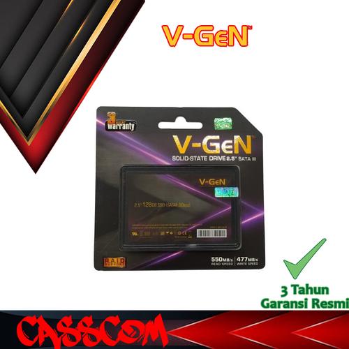Foto Produk SSD Vgen 128GB ( Solite State Drive ) SATA 3 Resmi dari CassCom