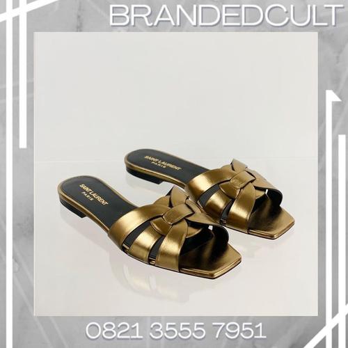 Jual YSL sandal nu pied (Silky/Gold 
