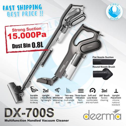 Jual Deerma Vacuum Cleaner 2 in 1 Penyedot Debu DX700 / DX700S - DX700S  GRAY - Jakarta Utara - Finnix Store | Tokopedia
