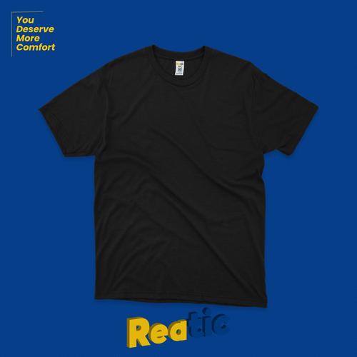 Foto Produk Reatic Kaos Polos Premium Ultrasoft Cotton Modal - Hitam dari Reatic
