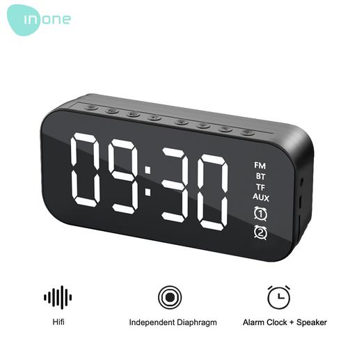 Gambar Inone Mirror Digital Speaker Alarm FM Wireless BT5 0 Adjustable - Hitam dari inone.id undefined Tokopedia