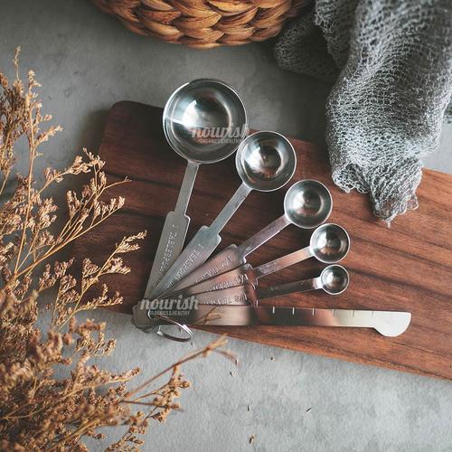 Foto Produk 6in1 Set Measuring Spoons Stainless (Sendok Takar) dari Nourish Indonesia